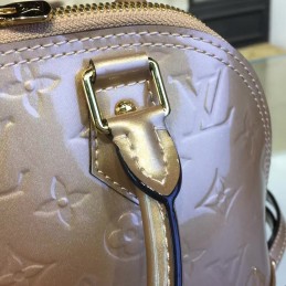 Replica Louis Vuitton Champagne Embossed Monogram Alma BB