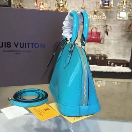 Replica Louis Vuitton Turquoise Textured Alma BB