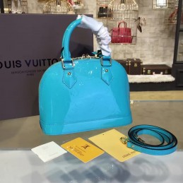 Replica Louis Vuitton Turquoise Textured Alma BB