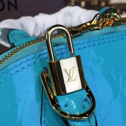 Replica Louis Vuitton Turquoise Textured Alma BB