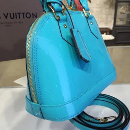 Replica Louis Vuitton Turquoise Textured Alma BB