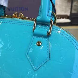 Replica Louis Vuitton Turquoise Textured Alma BB