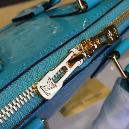 Replica Louis Vuitton Turquoise Textured Alma BB