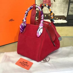 Replica Hermes Red Lindy 30 Bag Twilly Handle
