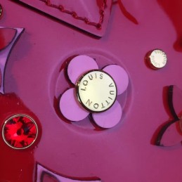Replica Louis Vuitton Red Patent Monogram Floral Alma BB