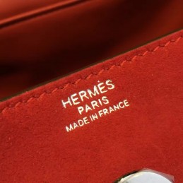 Replica Hermes Red Lindy 30 Bag Twilly Handle