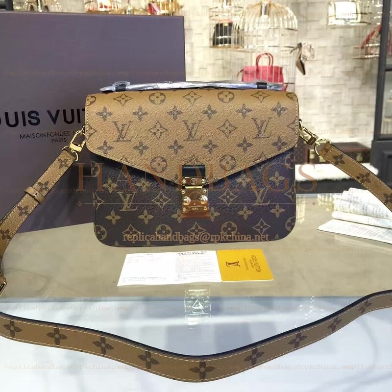Replica Louis Vuitton Two-Tone Monogram Metis Pochette