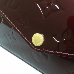 Replica Louis Vuitton Burgundy Patent Monogram Felicie Pochette