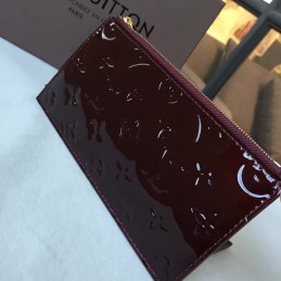 Replica Louis Vuitton Burgundy Patent Monogram Felicie Pochette