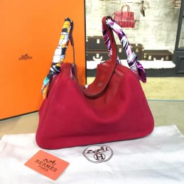 Replica Hermes Red Lindy 30 Bag Twilly Handle