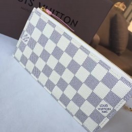 Replica Louis Vuitton White Damier Azur Pink Felicie Pochette