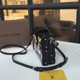 Replica Louis Vuitton Black Graphic Patch Petite Malle