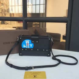 Replica Louis Vuitton Black Graphic Patch Petite Malle
