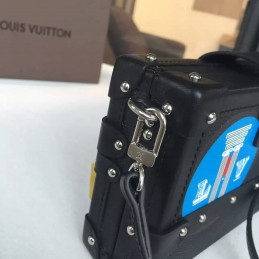 Replica Louis Vuitton Black Graphic Patch Petite Malle