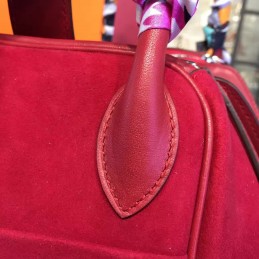 Replica Hermes Red Lindy 30 Bag Twilly Handle