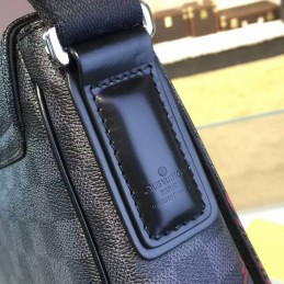 Replica Louis Vuitton Damier Graphite Red Floral District PM