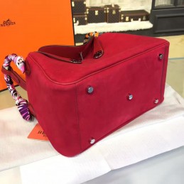 Replica Hermes Red Lindy 30 Bag Twilly Handle