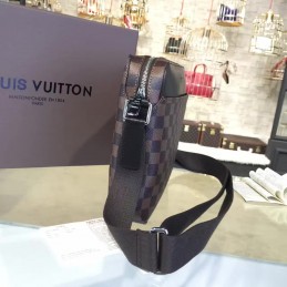 Replica Louis Vuitton Brown Damier Ebene Jake Messenger Bag