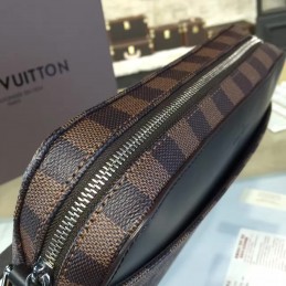 Replica Louis Vuitton Brown Damier Ebene Jake Messenger Bag