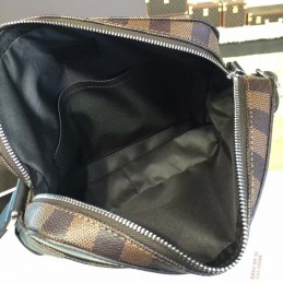 Replica Louis Vuitton Brown Damier Ebene Jake Messenger Bag