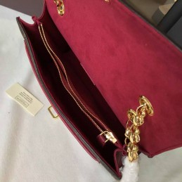 Replica Louis Vuitton Brown Monogram Burgundy Flap Victoire