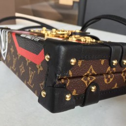 Replica Louis Vuitton Black Multicolor Graphic Petite Malle