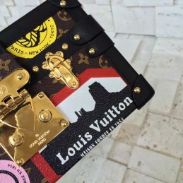 Replica Louis Vuitton Black Multicolor Graphic Petite Malle