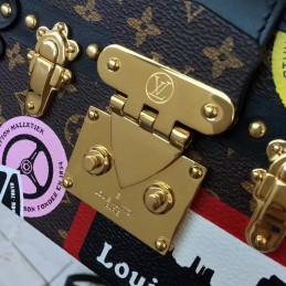 Replica Louis Vuitton Black Multicolor Graphic Petite Malle