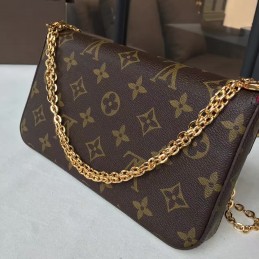 Replica Louis Vuitton Brown Monogram Felicie Pochette