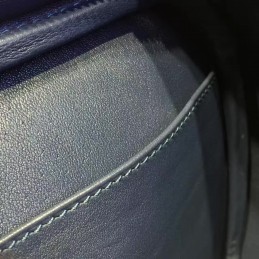 Replica Hermes Navy Blue Lindy 30 Bag Twilly Handle