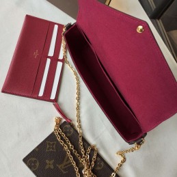 Replica Louis Vuitton Brown Monogram Felicie Pochette
