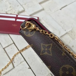 Replica Louis Vuitton Brown Monogram Felicie Pochette