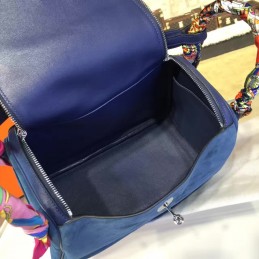 Replica Hermes Navy Blue Lindy 30 Bag Twilly Handle