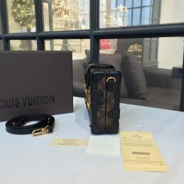 Replica Louis Vuitton Brown Monogram Red Graphic Petite Malle