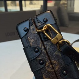 Replica Louis Vuitton Brown Monogram Red Graphic Petite Malle
