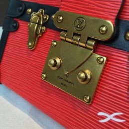 Replica Louis Vuitton Black Red Graphic Petite Malle