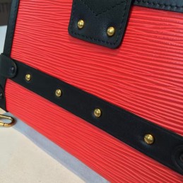 Replica Louis Vuitton Black Red Graphic Petite Malle