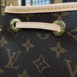 Replica Louis Vuitton Brown Monogram Pink Trim Noe BB