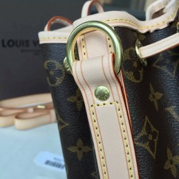 Replica Louis Vuitton Brown Monogram Pink Trim Noe BB