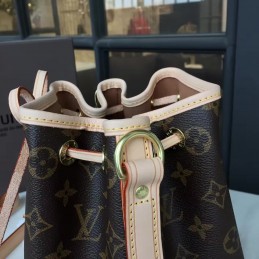 Replica Louis Vuitton Brown Monogram Pink Trim Noe BB