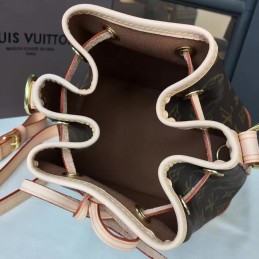 Replica Louis Vuitton Brown Monogram Pink Trim Noe BB