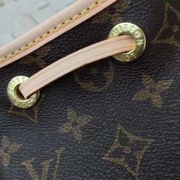 Replica Louis Vuitton Brown Monogram Pink Trim Noe BB