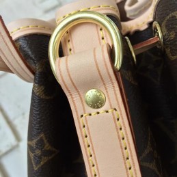 Replica Louis Vuitton Brown Monogram Pink Trim Noe BB