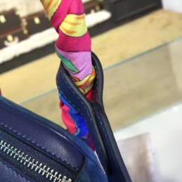 Replica Hermes Navy Blue Lindy 30 Bag Twilly Handle