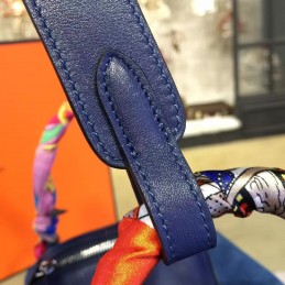 Replica Hermes Navy Blue Lindy 30 Bag Twilly Handle