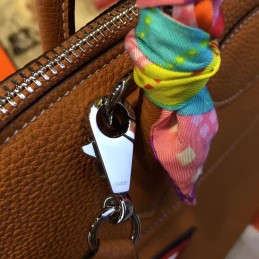 Replica Hermes Brown Bolide 45 Shark Charm Twilly Handle Bag