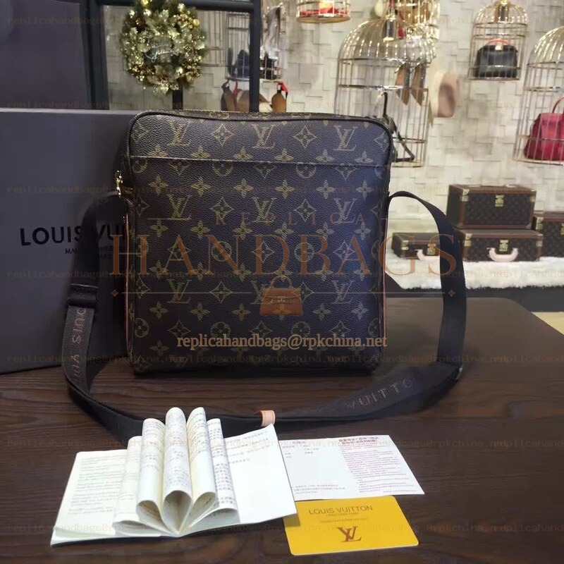 Replica Louis Vuitton Brown Monogram Classic Trotteur Beaubourg Messenger