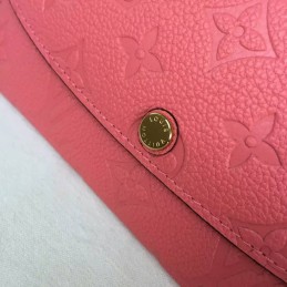Replica Louis Vuitton Pink Embossed Monogram Emilie Wallet