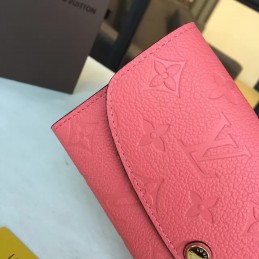 Replica Louis Vuitton Pink Embossed Monogram Emilie Wallet