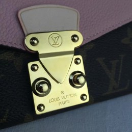 Replica Louis Vuitton Brown Monogram Pale Pink Pallas Wallet